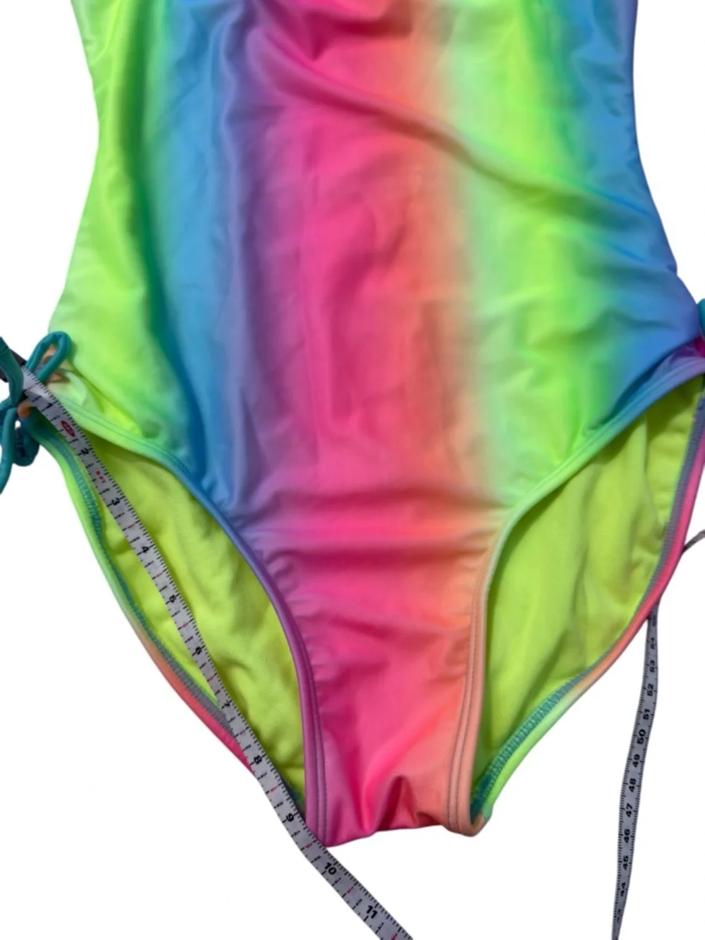 Girls Cat & Jack Rainbow Ombre One Piece Swimsuit XL 14/16 Adjustable‎ Straps